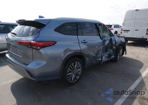 2021 Toyota Highlander Hybrid Platinum из США, поврежденный, VIN 5TDEBRCH1MS017933